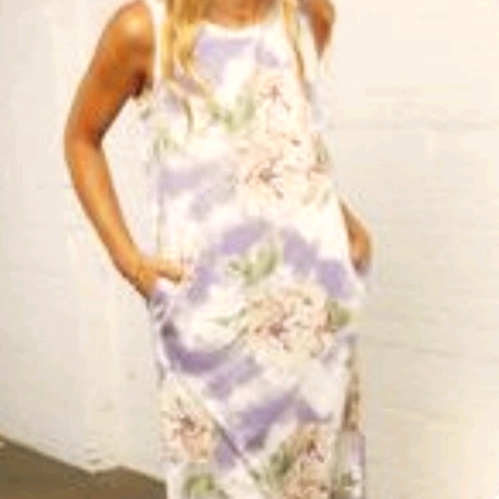🎉Purple tye dye floral maxi🎉 By ODDY